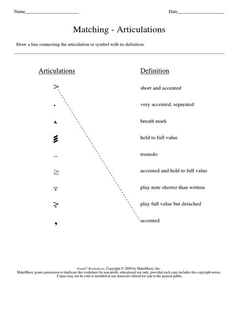 Musical Terminology | PDF - Worksheets Library