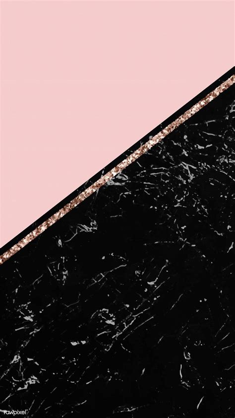 Rose Gold Black Marble Wallpaper - typikalempire