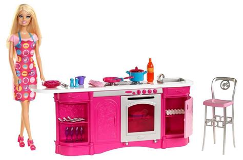 Kids Corner Barbie Dolls Brb Cooking For Kitchen X3229 Will Now Be Fun ...