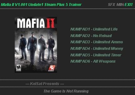 Mafia 2: Trainer (+5) [1.001] {KelSat} — GamesRead.com