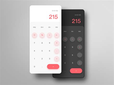 Minimalist Calculator by Fateh Zid on Dribbble