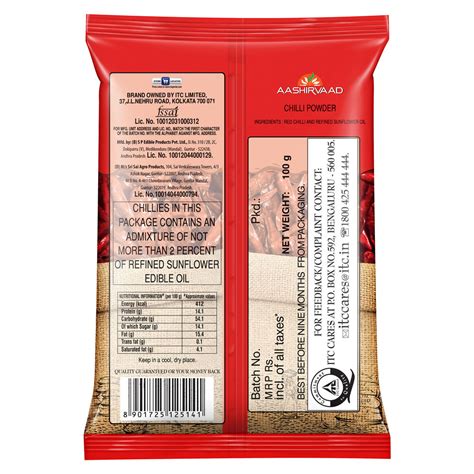 Aashirvaad Spices Chilli Powder – Traditionally Sun Dried- WLM1035 – Kumari Shoppy