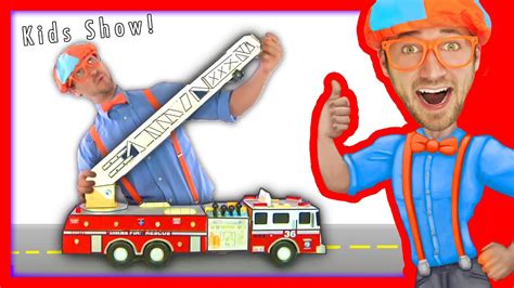 Blippi Toys Fire Trucks for Children | FIRE TRUCK SONG - YouTube