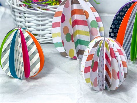 Easy Easter Egg Paper Craft For Kids - Color Me Crafty