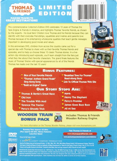 10 Years Of Thomas The Tank Engine Dvd