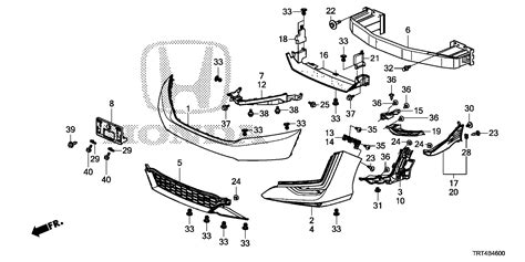 Honda Clarity Bolt, cover (lower). Front, body, bumper - 90144-TRT-A00 ...