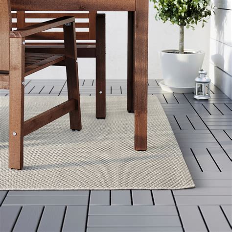 MORUM Rug flatwoven, in/outdoor, indoor/outdoor beige, 5 ' 3"x7 ' 7" - IKEA