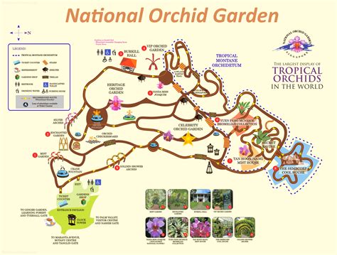 National Orchid Garden Map | Singapore Botanic Gardens, Singapore ...