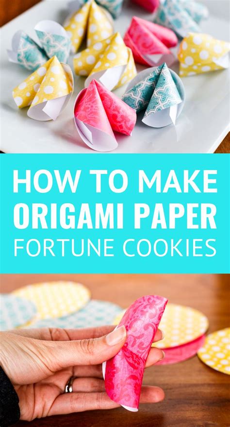 How To Make Origami Paper Fortune Cookies | Fortune cookie, How to make origami, Chinese new ...