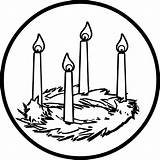 Advent Candle Coloring Page  Wecoloringpagecom sketch template
