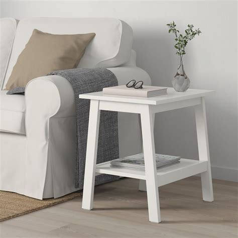 LUNNARP white, Side table, 55x45 cm - IKEA | Ikea beistelltisch, Beistelltisch weiß, Beistelltisch