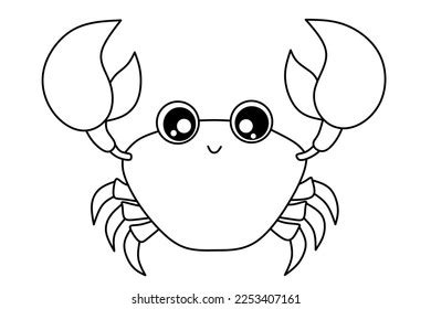 Crab Outline Clip Art