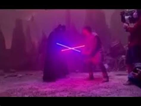 Darth Vader vs Obi-wan (Behind the scenes footage) - YouTube