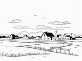 Prairie Coloring Sheet  Page sketch template