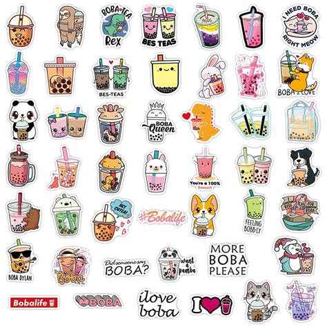 Milk Tea Animal Stickers – arothy