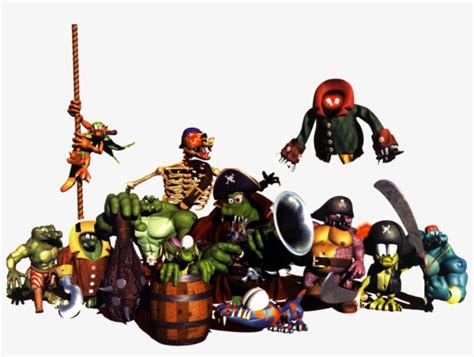 [ Img] - Donkey Kong Country 2 Bosses Transparent PNG - 1428x1006 ...