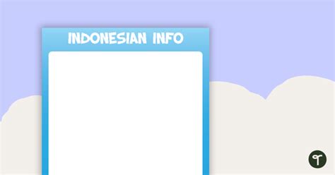 Indonesia Geography and Culture Page Borders | Teach Starter