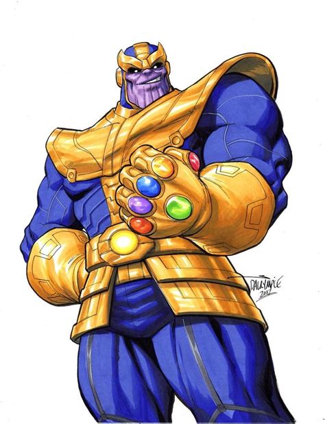 Thanos by Scott Dalrymple | Comic drawing, Marvel comics covers, Character drawing