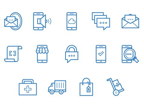 Message Bird Icons by Vic Bell for MessageBird on Dribbble