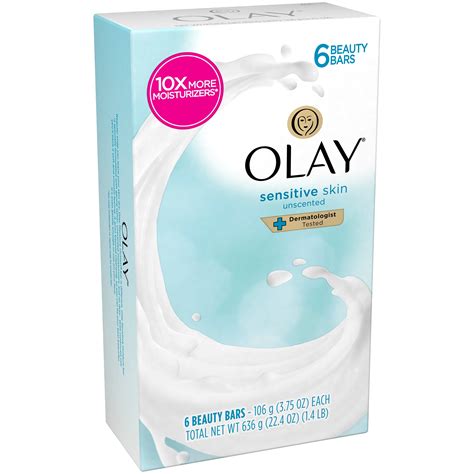 Olay® Sensitive Skin Unscented Beauty Bars 6-3.75 oz. Bars - Walmart.com