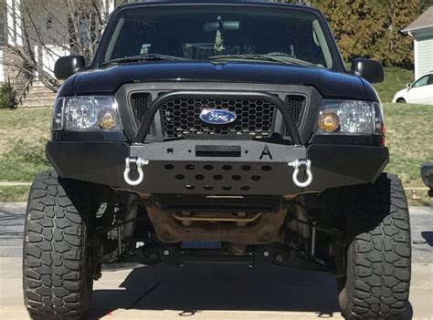 Elite Ford Ranger Modular Plain Front Winch Bumper 1998-2011