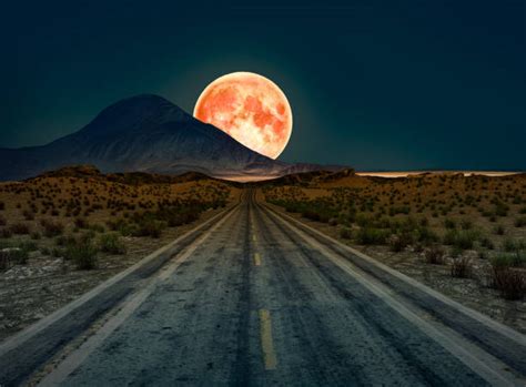 Desert Road Night Stock Photos, Pictures & Royalty-Free Images - iStock