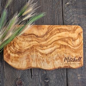 Olive Wood Cutting Board Personalized Wedding Gift for Couple - Etsy