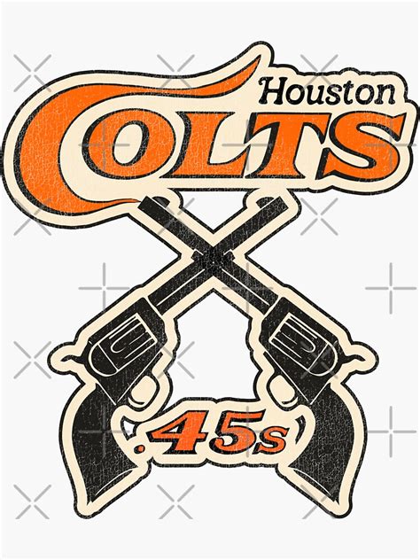 "Houston Colt 45s Retro Defunct Baseball " Sticker for Sale by TheBenchwarmer | Redbubble