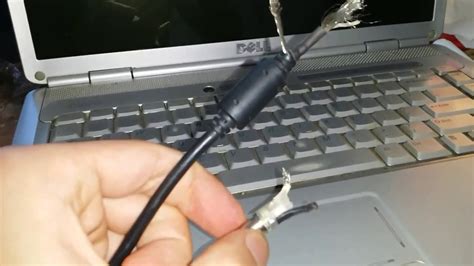 How to Fix Repair Dell inspiron Laptop Charger Plug Broke wont charge "plugged in not charging ...