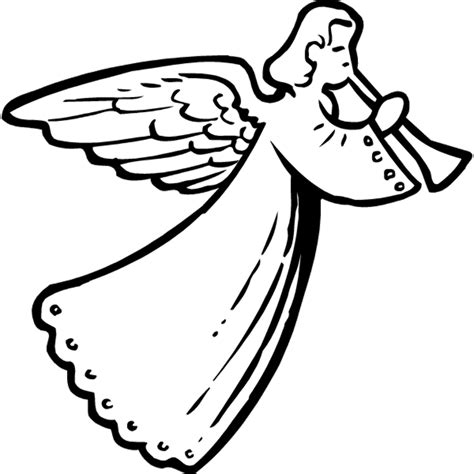 Download High Quality christmas clipart black and white angel Transparent PNG Images - Art Prim ...