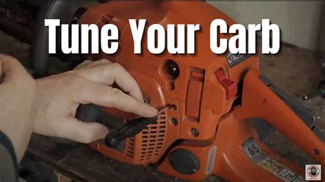 How To Adjust /Tune A Chainsaw Carburettor For Beginners - Husqvarna 435 Chainsaw - YouTube