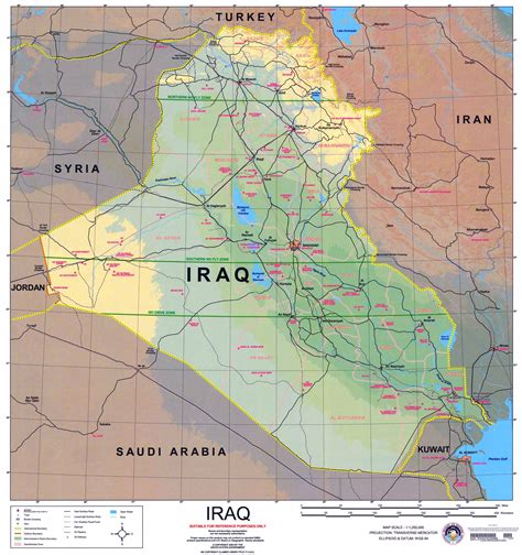 Maps of Iraq | Detailed map of Iraq in English | Tourist map of Iraq ...