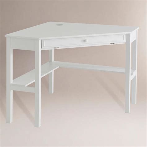 Small White Corner Desk - Modern Living Room Furniture