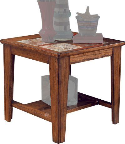 Ashley T353-2 Toscana Series Square End Table, Rustic Brown, Rich warm finish, Solid wood frames ...