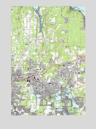 Lacey, WA Topographic Map - TopoQuest