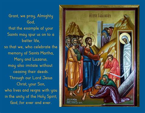 Daily Homilies: Memorial of Saints Martha, Mary and Lazarus