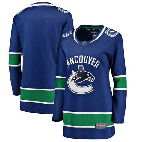 Vancouver Canucks Fanatics Branded Women's Breakaway Home Jersey - Blue