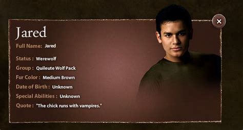 JARED-Wolf Pack-New Moon | Twilight, Twilight facts, Twilight movie