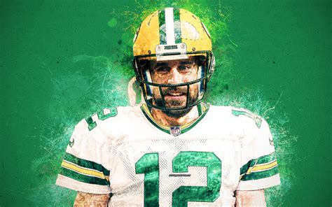 Download wallpapers Aaron Rodgers, Green Bay Packers, 4k, grunge art ...