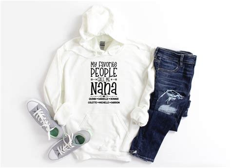 Nana Sweatshirt/ Cute Personalized Nana Hoodie/ My Favorite - Etsy