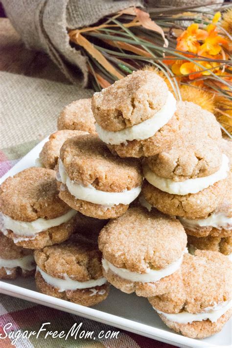 Sugar- Free Snickerdoodle Creme Cookies - Sugar-Free Mom