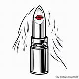 Lipstick Coloring Pages  Free & Printable sketch template