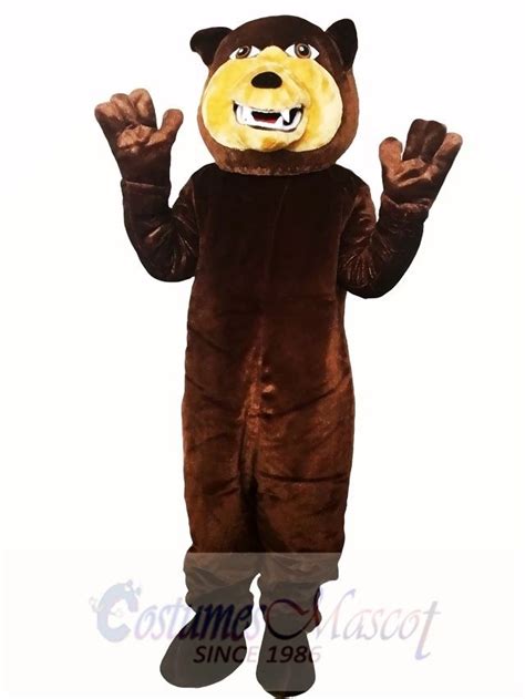 Brown Grizzly Bear Flexible Mascot Costume