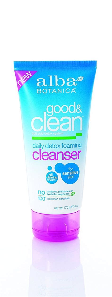 Alba Botanica Good & Clean Daily Detox Foaming Cleanser, 6 oz. | Cleanser for sensitive skin ...