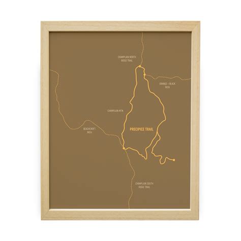 Precipice Trail Map (Tan) – LAND + LOFT