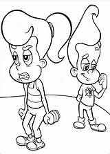 Cindy And Jimmy Neutron Coloring Page  Free Printable Pages sketch template