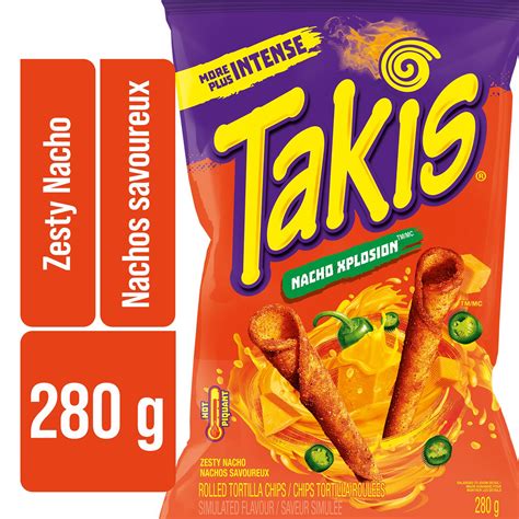 TAKIS® Xplosion Zesty Nacho Cheese Rolled Tortilla Chips | Walmart Canada