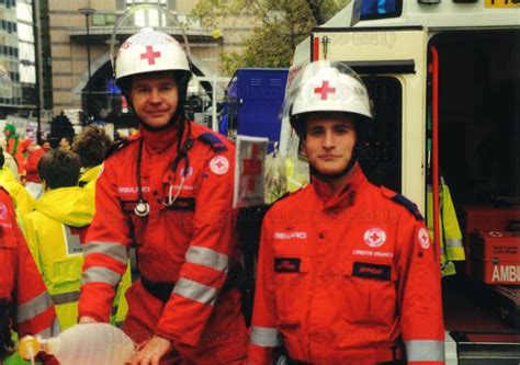 Red Cross team wearing their EMS jumpsuits at Lord Mayor's Show ...