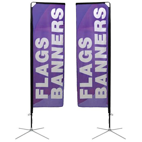 Rectangle Outdoor Advertising Flag Banner Stand | Banner Express