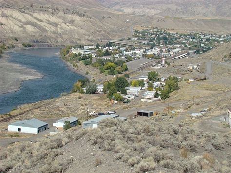 Ashcroft, B.C. - with the Thompson River in the Interior of British Columbia, Canada Columbia ...